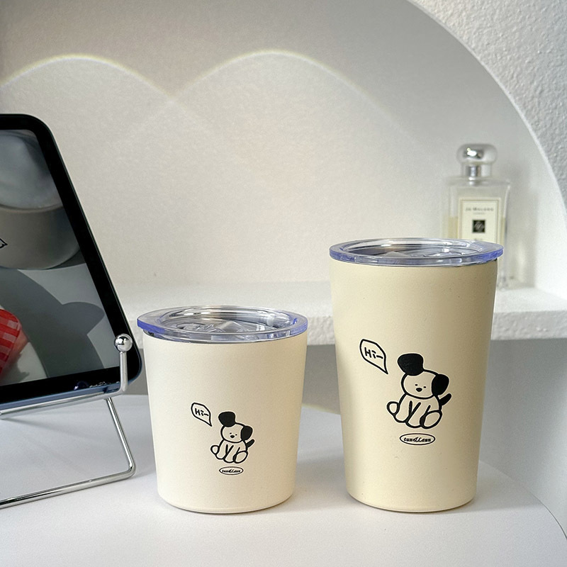 New French car cup cold and heat preservation cup in high appearance level stainless steel 304 car heat preservation cup 304 portable cup full figure
