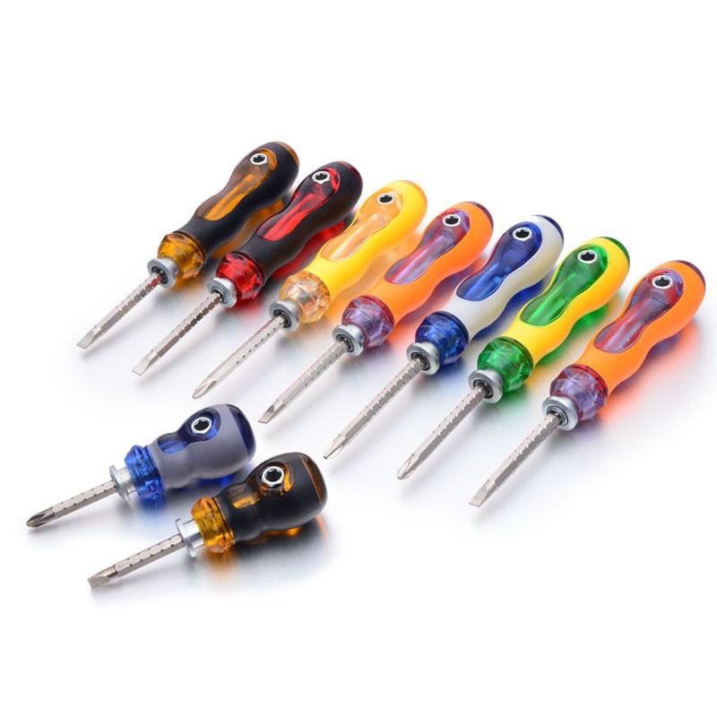 160MM dual-purpose screwdriver with transparent handle, dual-purpose telescopic screwdriver, factory wholesale, one-piece consignment details Picture
