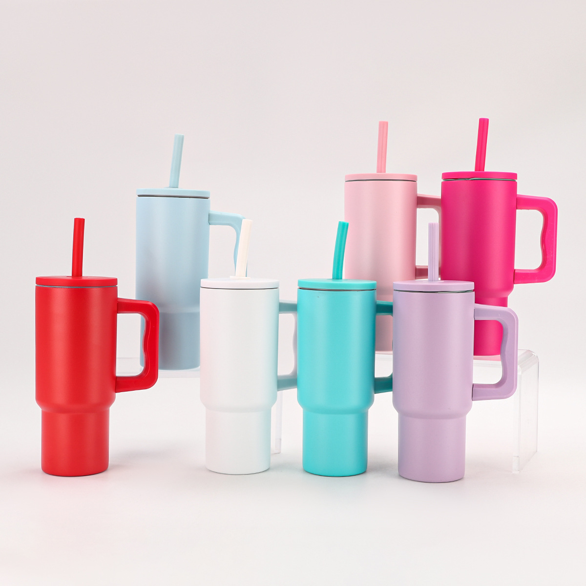 Amazon Cross-border large-capacity 24oz car cup with handle, stainless steel insulated cup, car beer ice cup full figure