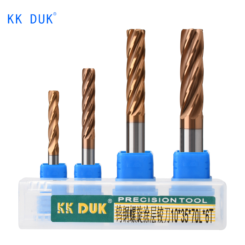 ✅ tungsten steel coated spiral straight groove machine reamer H7 high-precision alloy reamer 2.0-20 standard length Item Picture