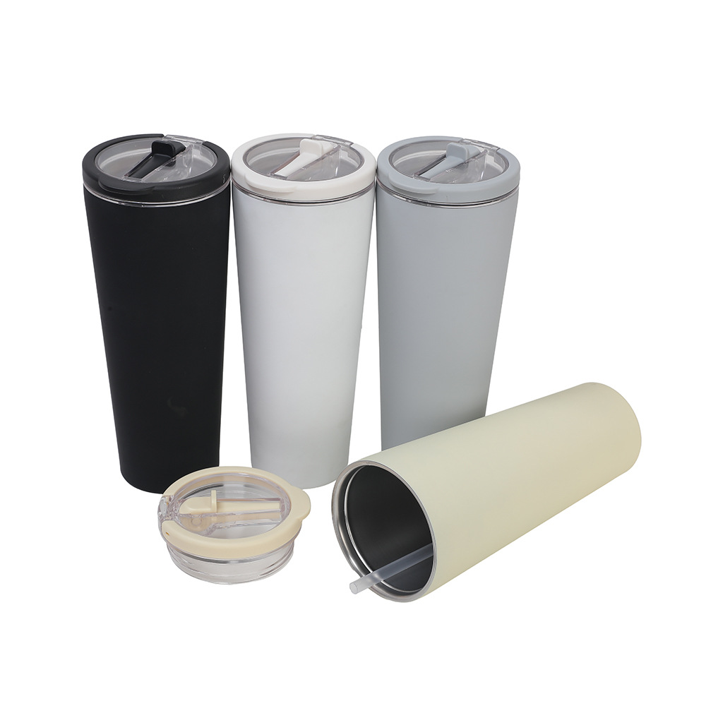 New cross-border manufacturer stainless steel insulated cup with handle, high appearance level, leak-proof cup, large capacity women's straw cup Item Picture