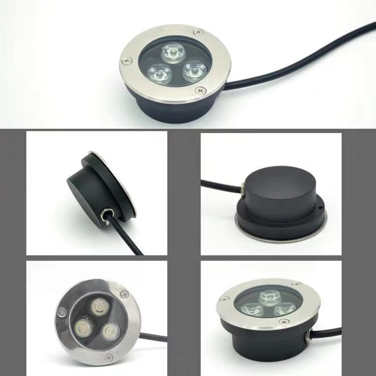 3W ultra-thin outdoor waterproof corridor light, embedded floor light, garden villa floor light Specification drawing