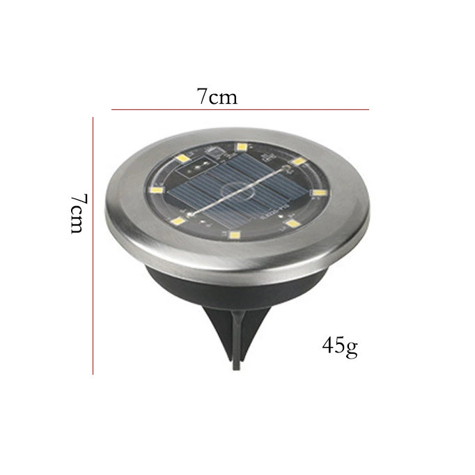 New outdoor solar panel LED stainless steel mini buried light, courtyard lawn light, road garden details Picture