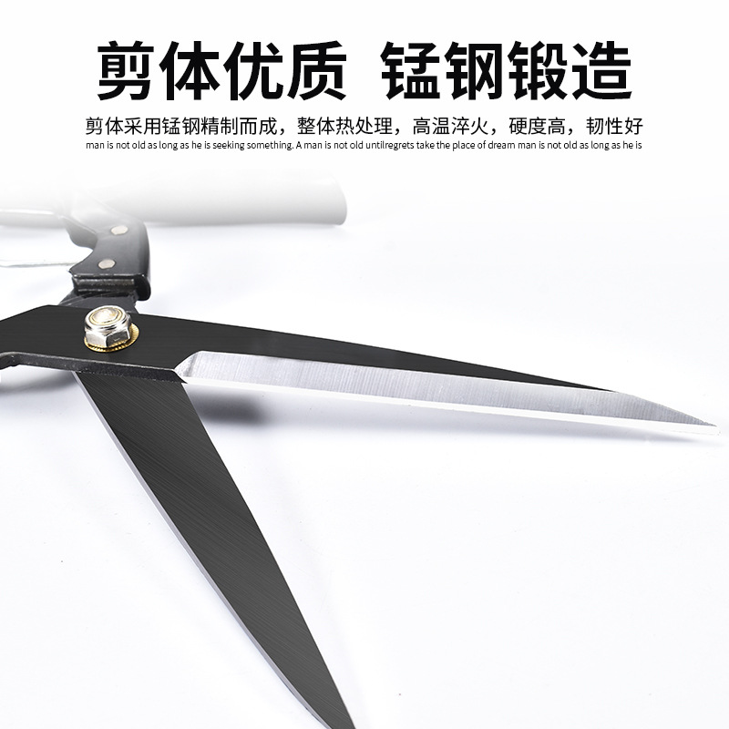 Manufacturer's in-stock household scissors, manual pure handcrafted spring large-sized tools for trimming rabbit hair and dog hair, wool scissors Application Scenario