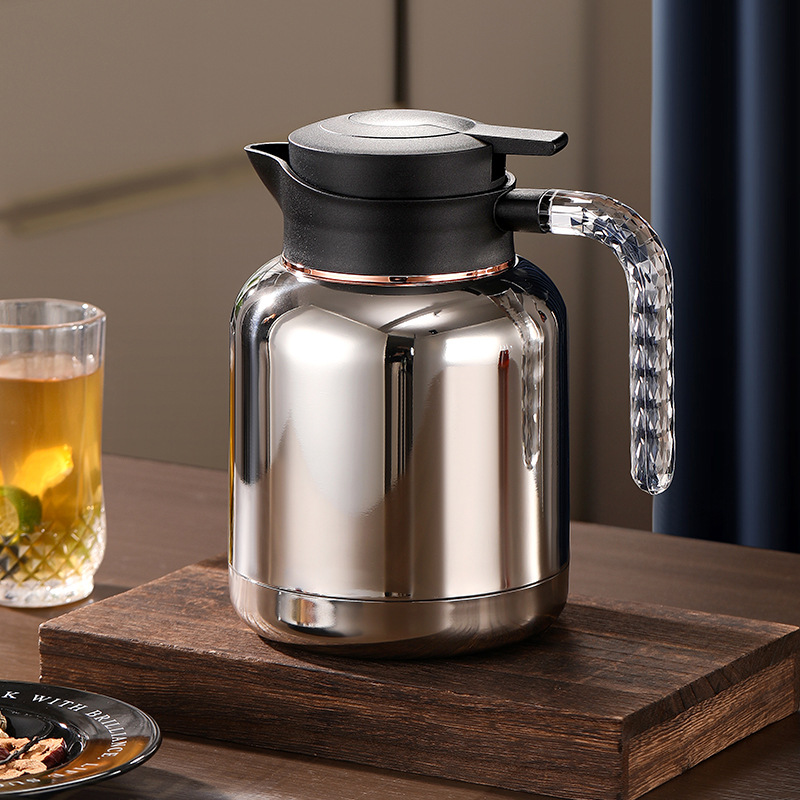 304 Smart temperature-showing insulated kettle, stainless steel stewed kettle, aged white tea stewed kettle with filter, large-capacity thermos kettle full figure