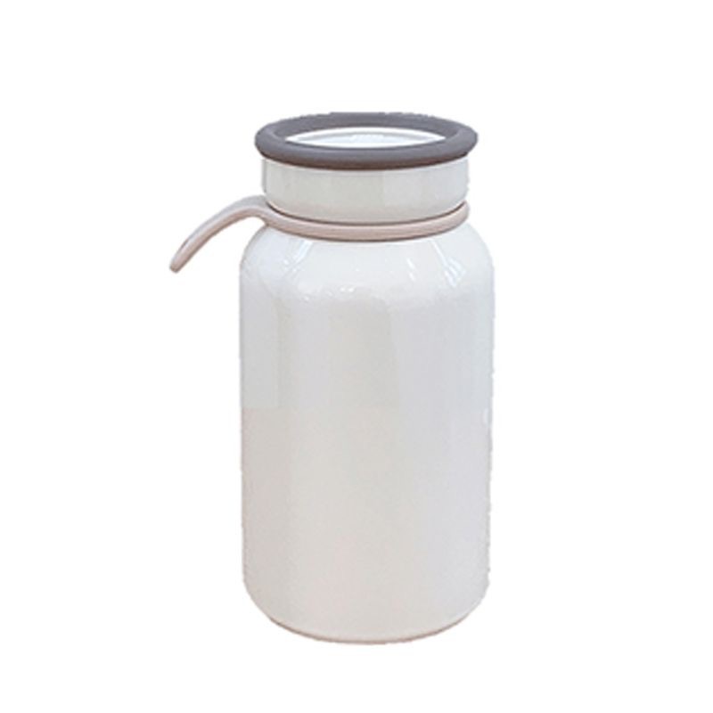 Japanese-style simple insulated cup, high appearance level travel cup, portable milk cup for female students, tea-water separation handle coffee cup Item Picture