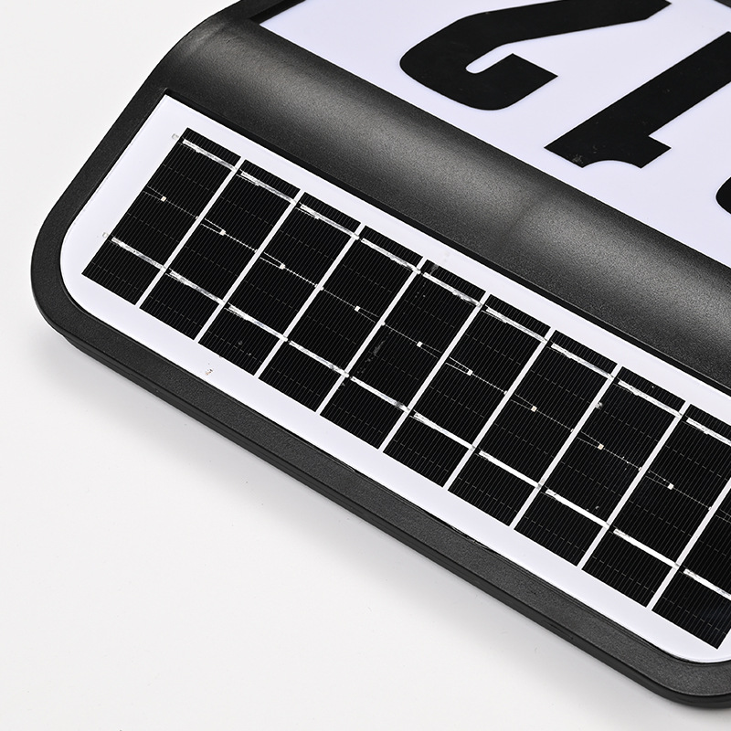 Solar doorplate wall lamps, led sensor light-emitting lamps, outdoor lighting, modern garden lamps manufacturer wholesale Specification drawing