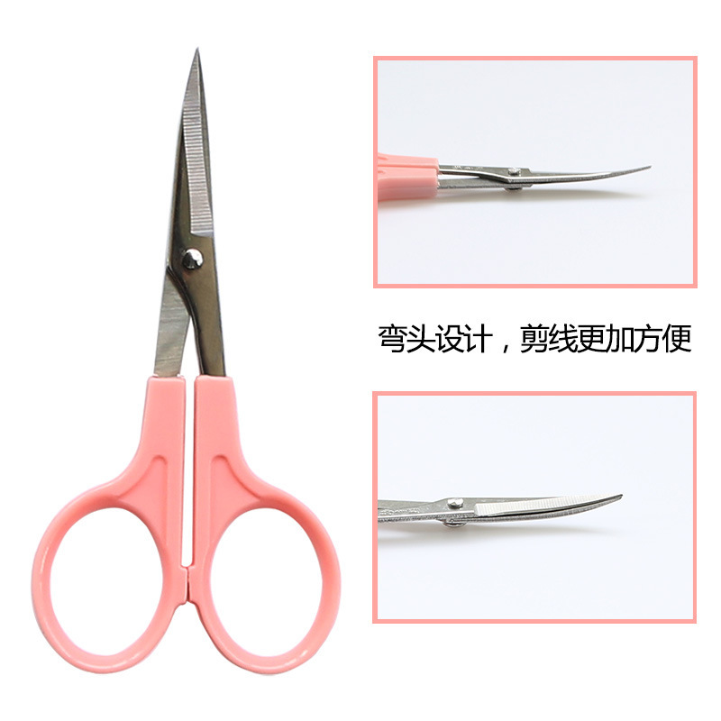 Wang Wuquan stainless steel upturned head tailor scissors Embroidery Scissors Small scissors Thread end 4.5-inch large and small size elbow straight head scissors Item Picture