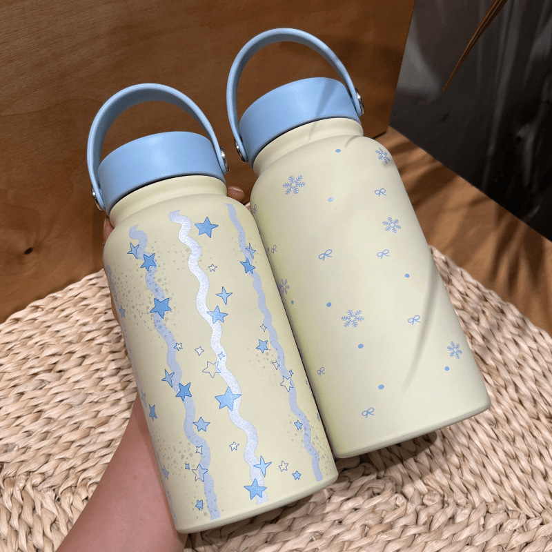 Simple direct drinking cup, stainless steel insulated cup, ins Korean version student portable cup, new popular coffee cup Specification drawing
