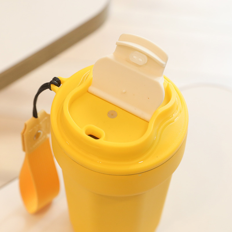 New popular octagonal coffee cup, stainless steel handle insulated cup, outdoor portable car cup, business gift Application Scenario