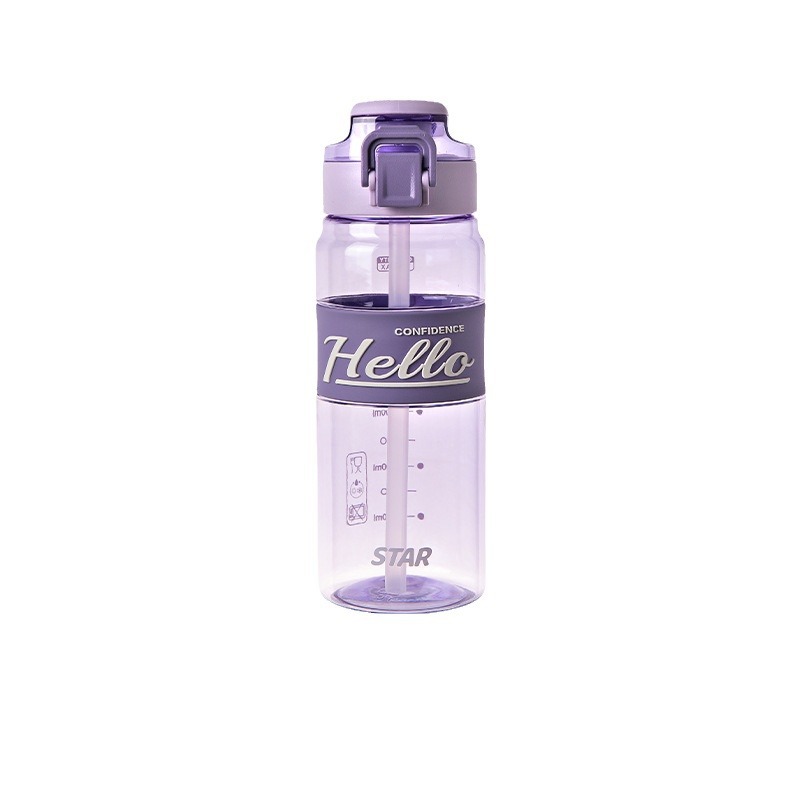 Yitong water Cup, a large-capacity plastic sports cup for girls, is specially designed for boys to go to school and is portable. It is a summer children's anti-drop cup Item Picture