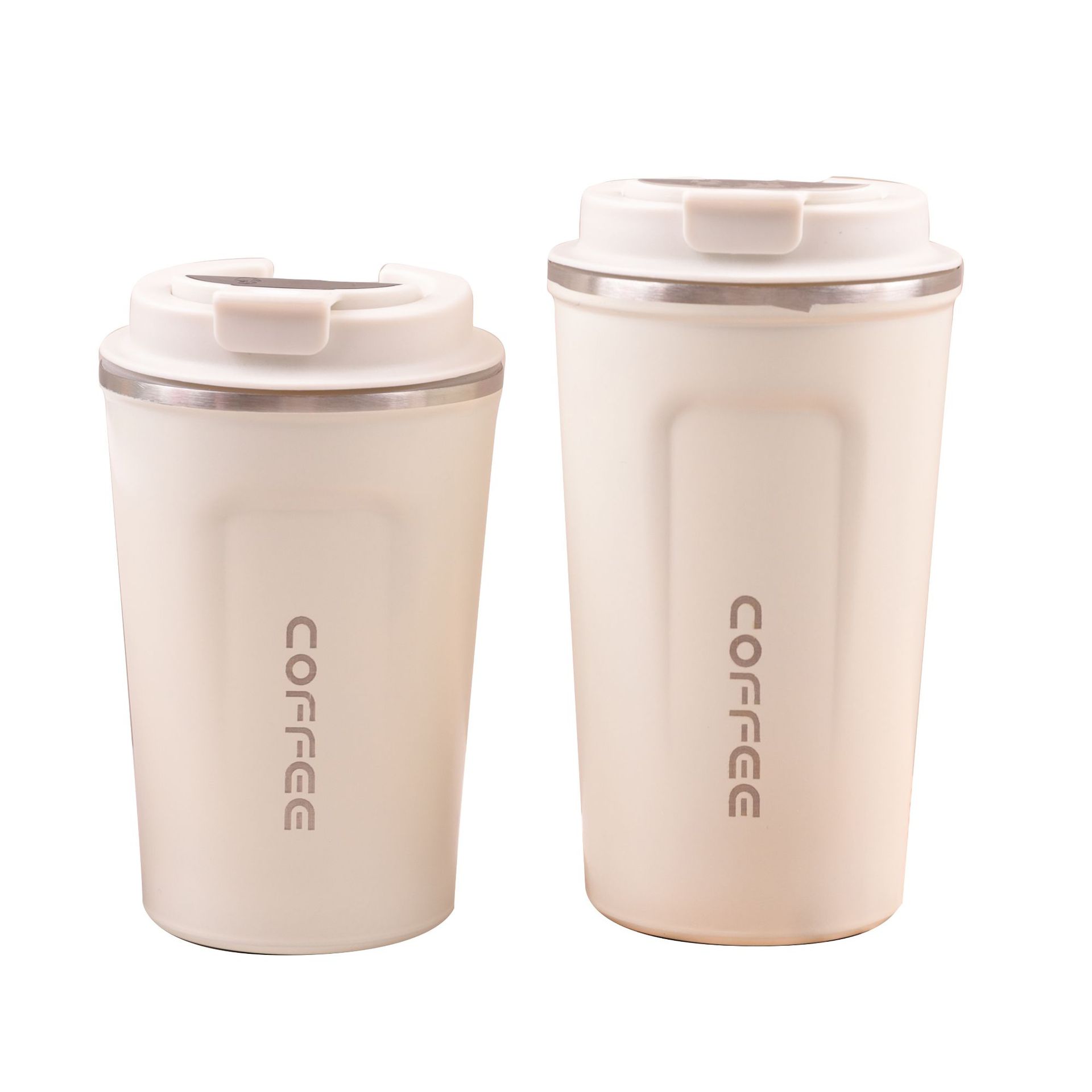 Cross-border foreign trade 304 stainless steel intelligent temperature measurement and heat preservation coffee cup, outdoor sports portable water cup, double-drinking tea cup Item Picture