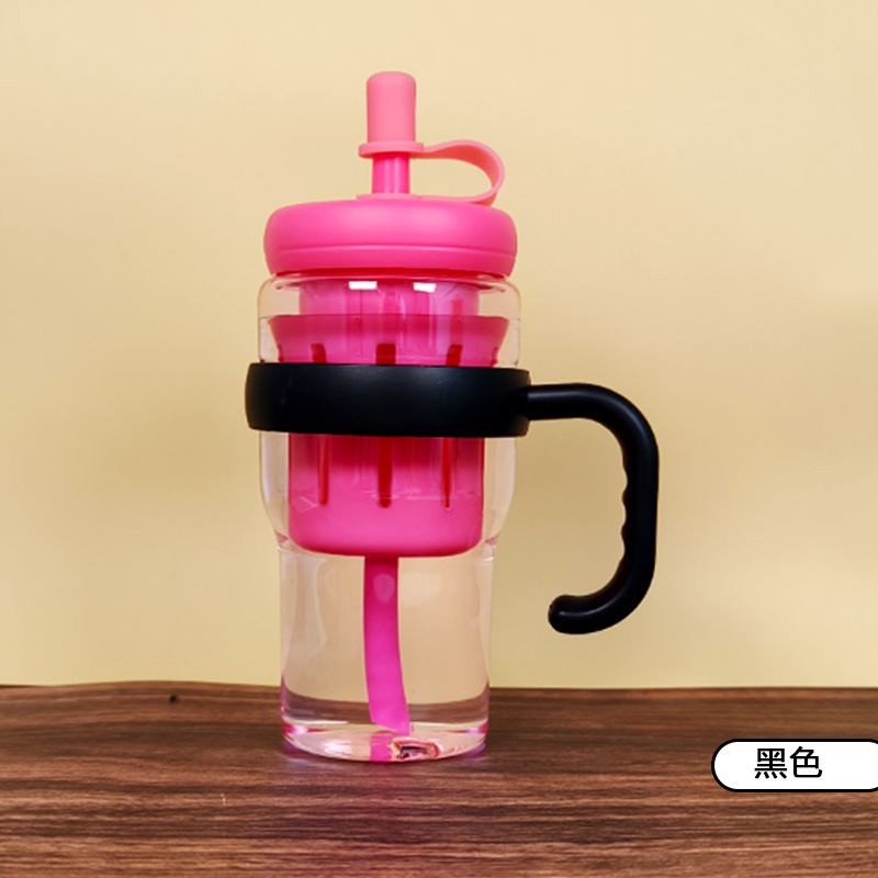 【 Global Bestseller 】 Summer fresh and clean large-capacity plastic ice cup, cute style straw cup, high appearance level water cup Application Scenario