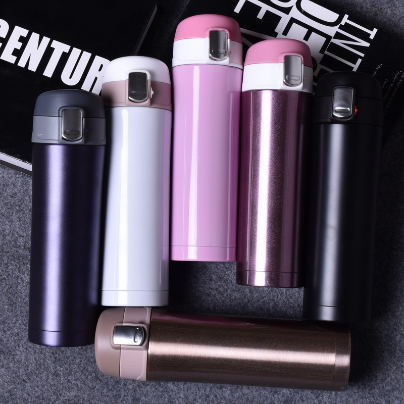 Sui Ying cup, bouncing lid, stainless steel insulated cup, lock, car water cup, vacuum casual cup, advertising gift cup details Picture
