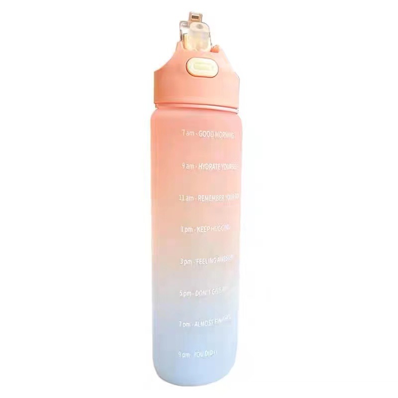 Summer water cup with high appearance level for girls 2023 new sports water bottle, special for children's school with graduated straw cup Item Picture