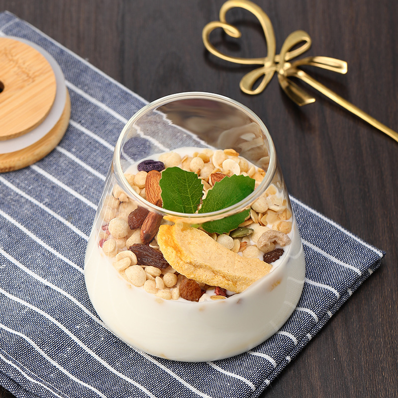 Whisky beer mug, popular breakfast milk cup, Instagram creative Mount Fuji ice cream cup, glass cup details Picture