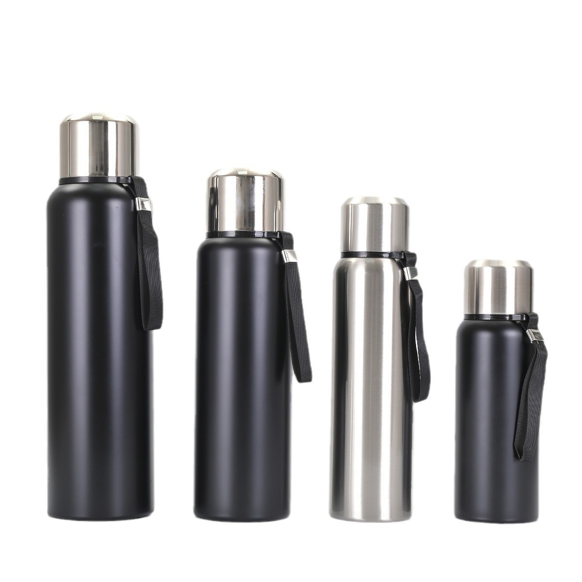 All-steel large-capacity insulated cup, outdoor stainless steel insulated kettle, portable travel water bottle for men and women, tea-water separation cup Item Picture