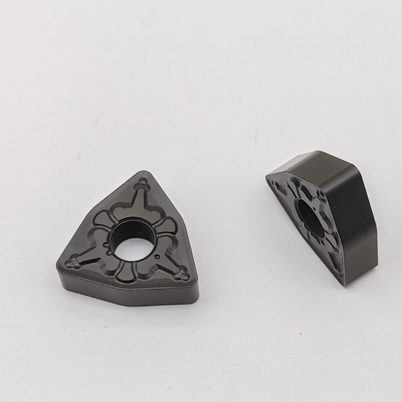 CNC peach-shaped external cylindrical turning blade WNMG080408-MF black gray OKE finish and semi-finish finish stainless steel full figure