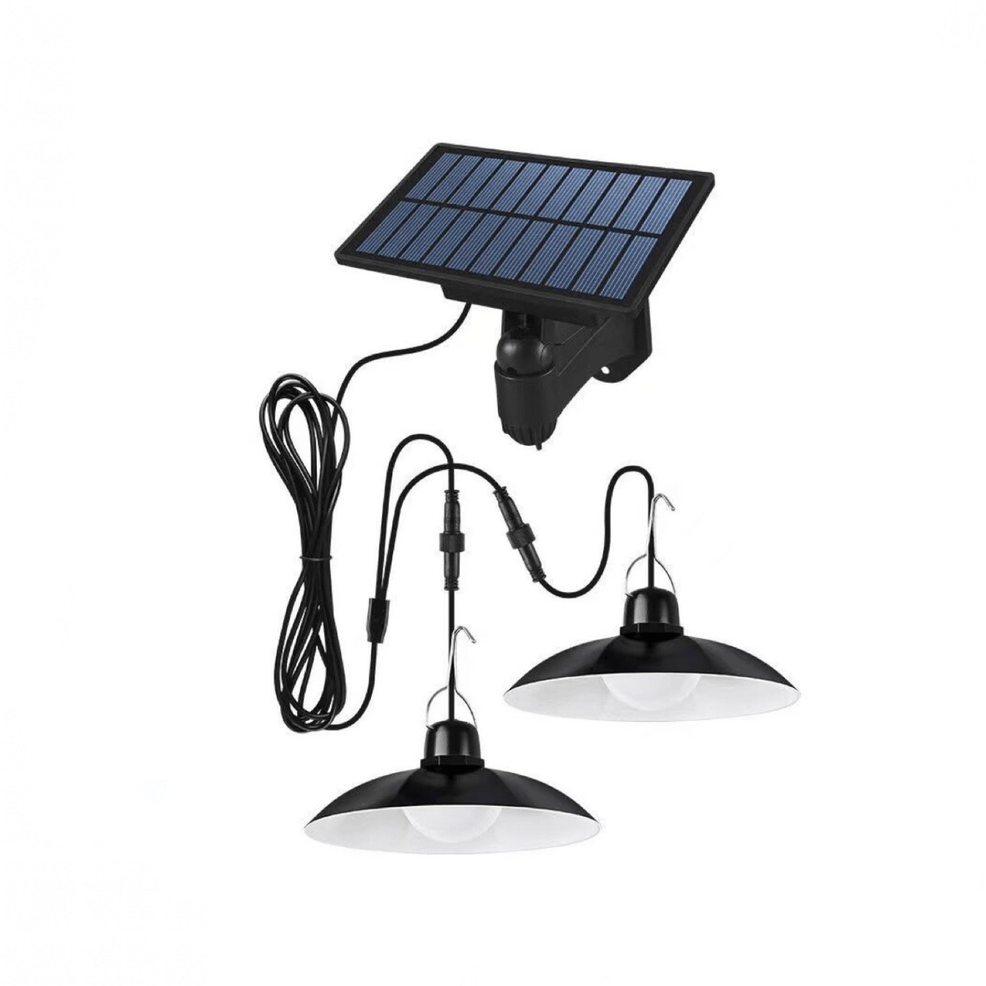 Outdoor split-type solar lamps, indoor and outdoor garden lamps, camping tent chandeliers, light-controlled one-to-two waterproof lamps Item Picture
