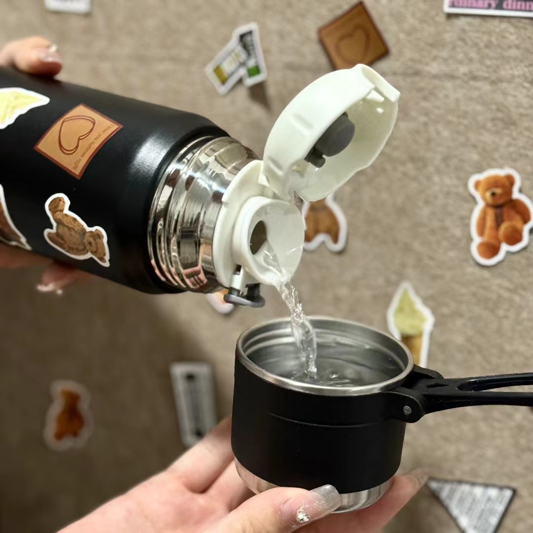 New 316 stainless steel portable tea cup for girls, high appearance level for men, students and children Specification drawing