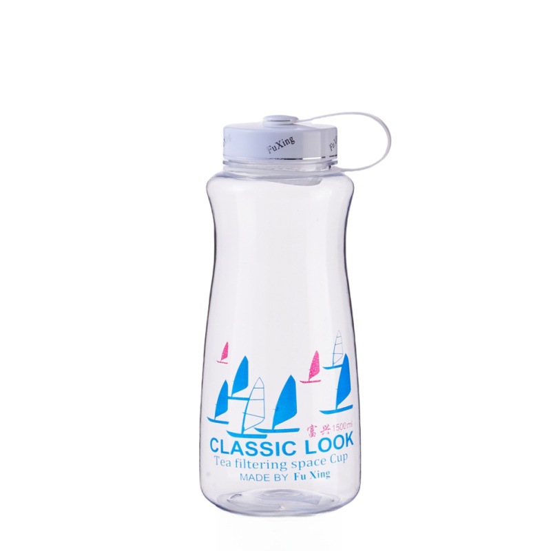 Large-capacity sports water cups, simple style, high-temperature resistant, explosion-proof plastic cups, outdoor anti-drop and leak-proof space water cups wholesale Item Picture