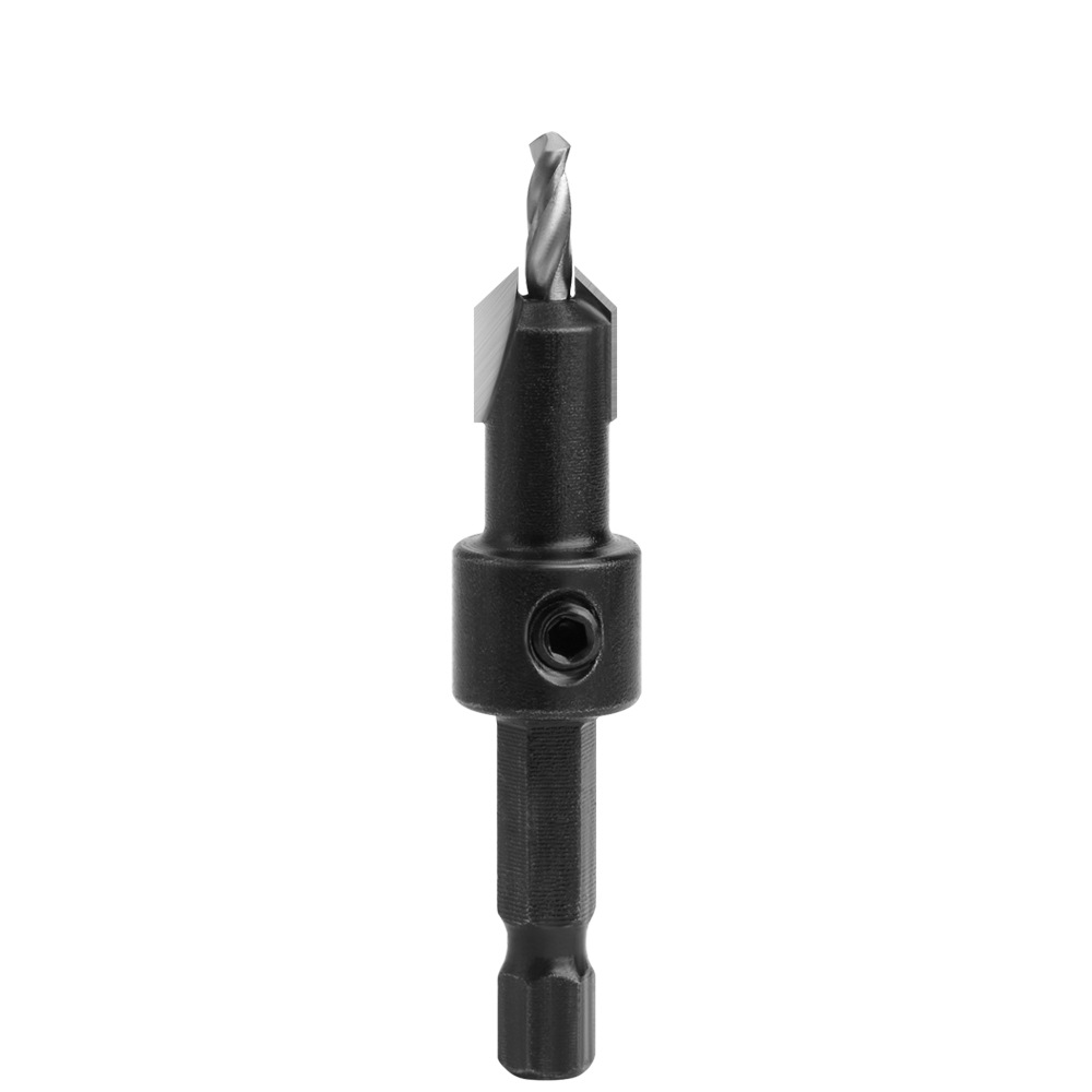 Hexagonal handle counterbore drill, black woodworking counterbore drill, screw step drill, self-tapping screw, alloy head, wood installation Item Picture