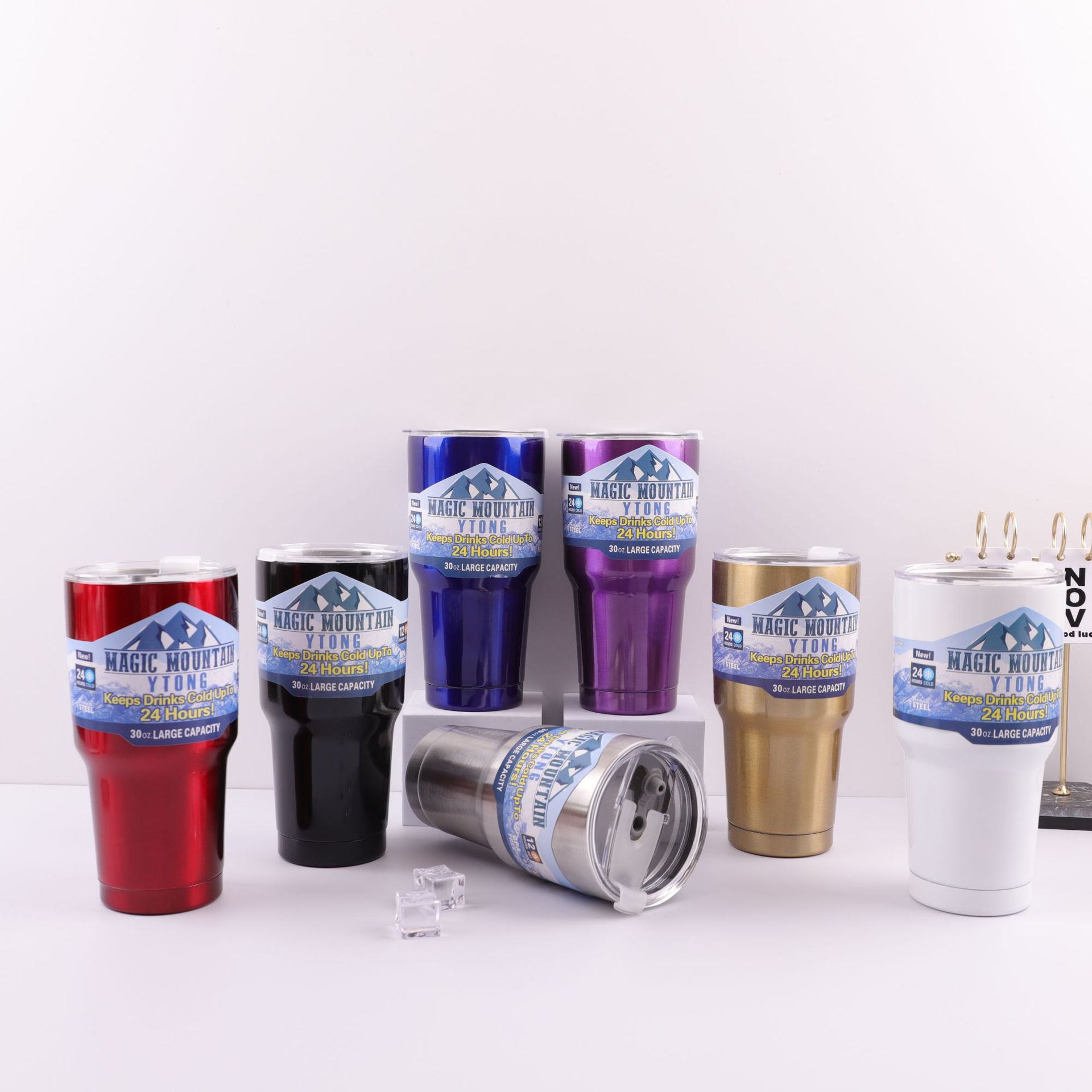 Cross-border foreign trade Bingba Cup, stainless steel insulated cup, 30OZ car cup, large-capacity car beer mug, gift cup Specification drawing