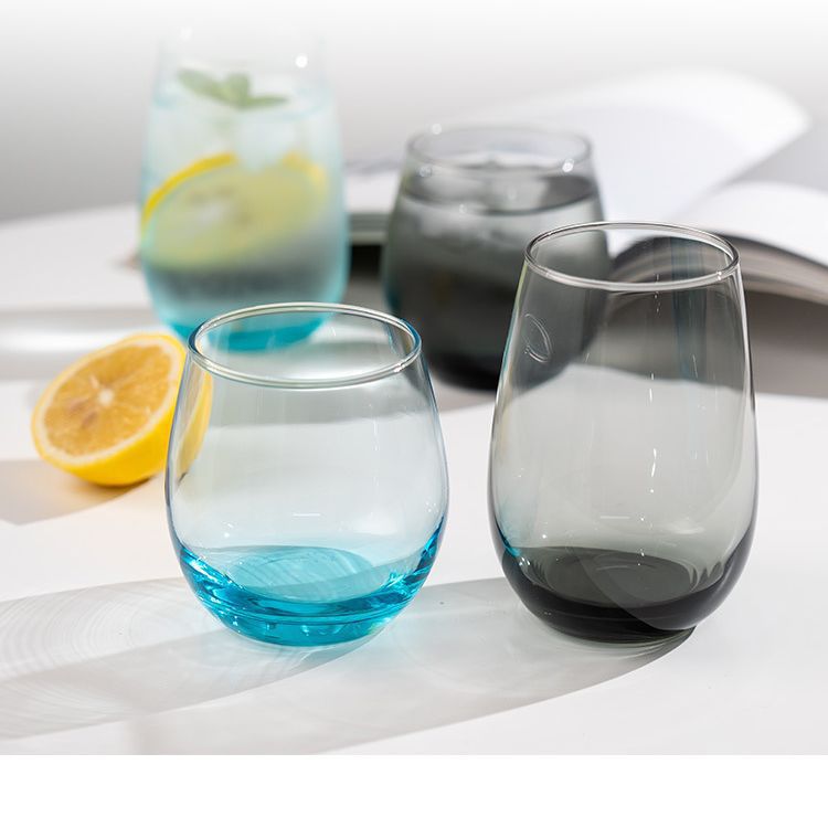 Lemeiyazi girls' tempered glass cups, milk cups, tea cups, hot cups, glass cups, home and office drinking cups details Picture