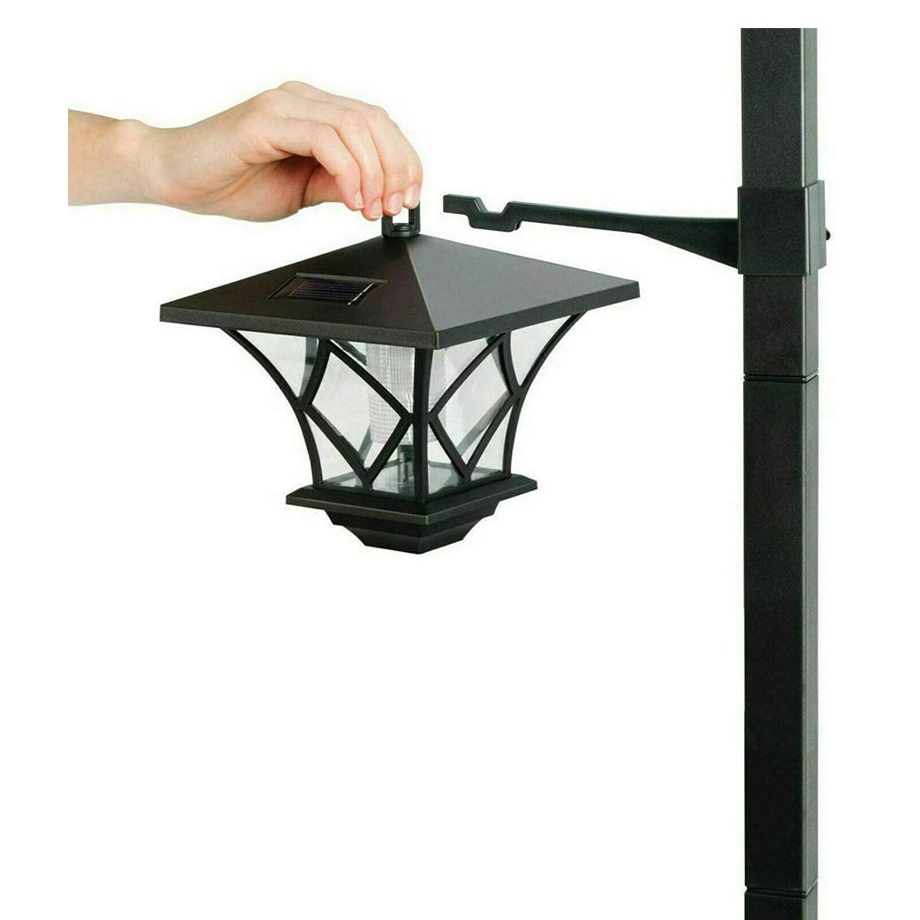 1.5-meter solar garden lamp 2-in-1, high-power solar garden lamp, solar street lamp factory supply Item Picture