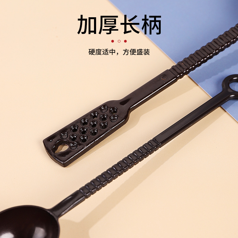 Plastic fruit powder spoons, coffee milk powder seasoning spoons, special measuring spoons for milk tea shops, 10g and 15g measuring spoons, ounce spoons Specification drawing
