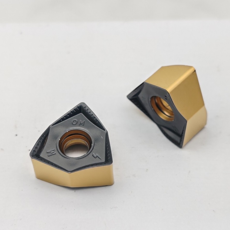 CNC peach-shaped milling cutter blade roughening insert WNMX09T316 130520ZNN-MM double-sided hexagonal fast feed Application Scenario