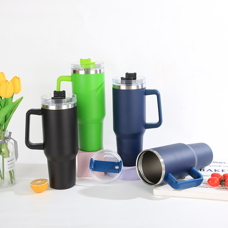 40oz car cup, large-capacity vacuum car insulated cup, 304 stainless steel portable, high appearance level ice cup custom-made full figure