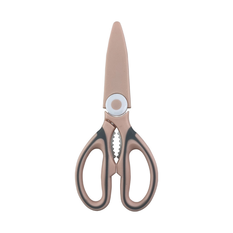 Stainless steel kitchen scissors, internet-famous pink scissors, household kitchen food scissors, multi-functional chicken bone scissors, panda scissors undefined