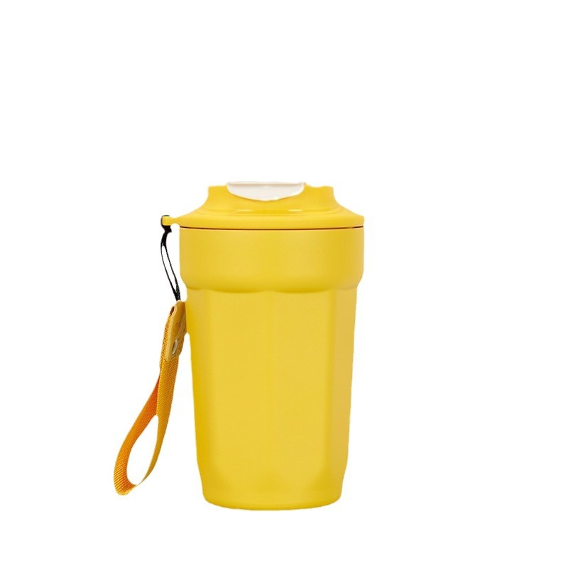 Diamond-shaped octagonal coffee cup, 316 stainless steel inner liner insulated cup, couple outdoor portable and casual gift water cup Item Picture