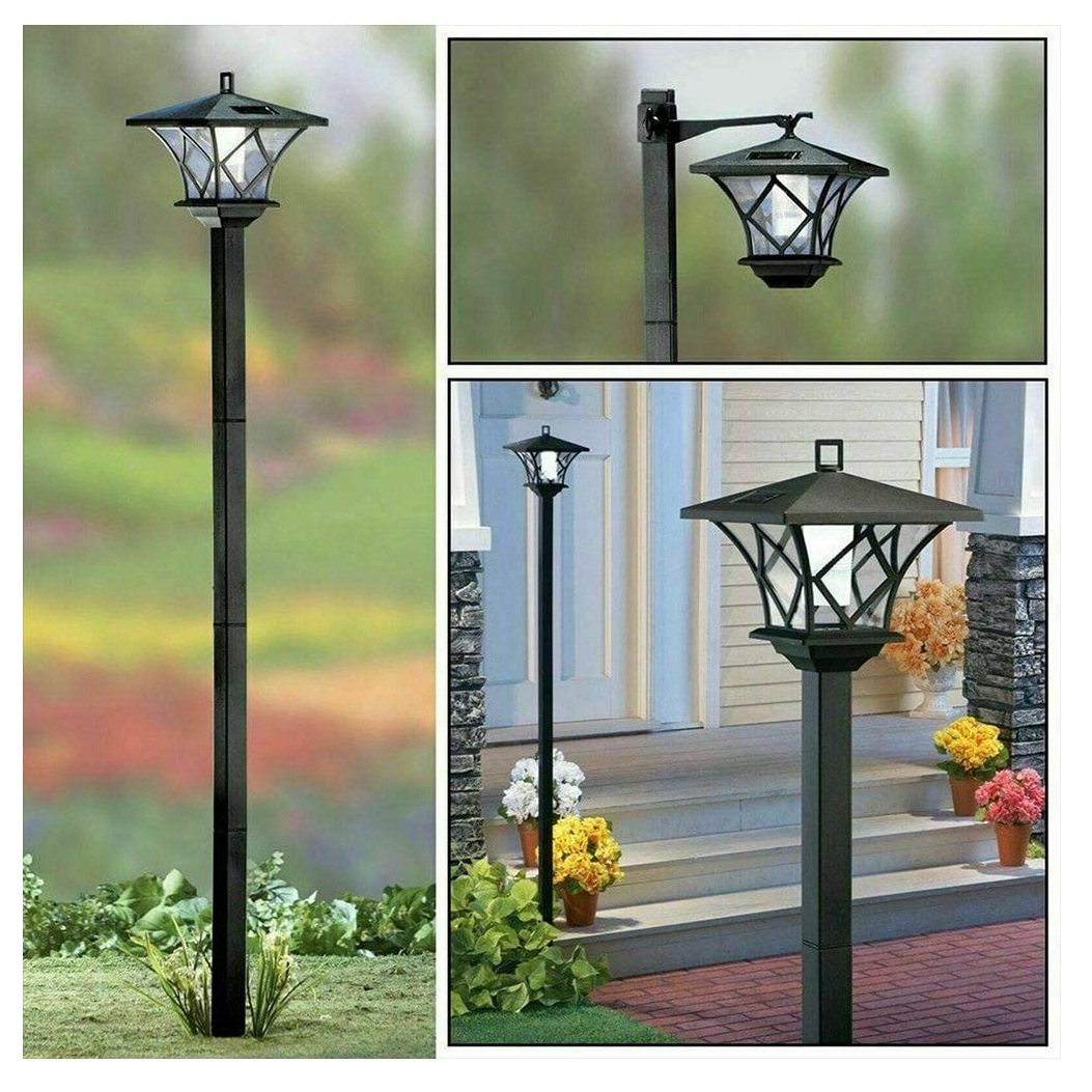 1.5-meter solar garden lamp 2-in-1, high-power solar garden lamp, solar street lamp factory supply full figure