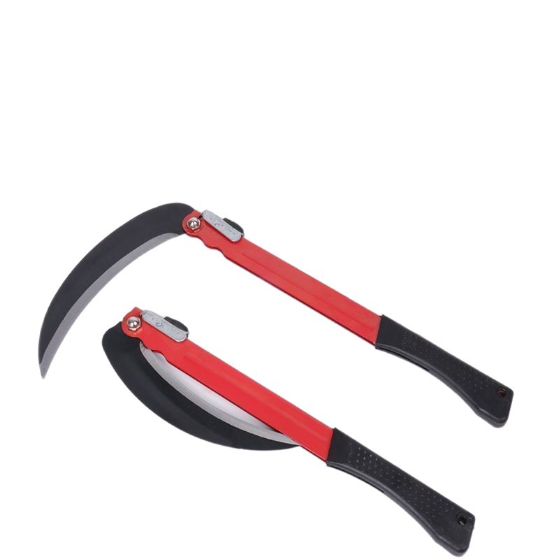 Agricultural sickle, non-grinding steel folding sickle, lawn mower, rice mower, large sickle, weeding tool Item Picture