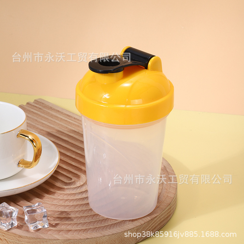 400ml shaker cup with LOGO printed on both sides, fitness and sports plastic water cup, protein powder milkshake cup, outdoor water cup details Picture