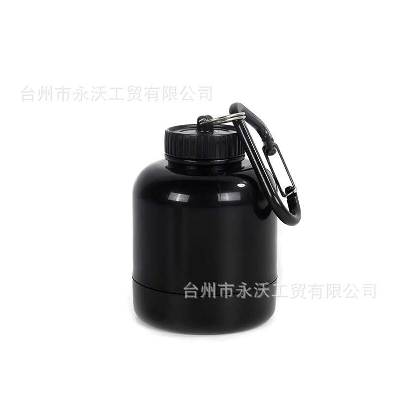 Protein powder box, portable medicine powder bottle, sports and fitness protein powder, replenishing and squeezing bucket, small can of muscle building powder, mountain climbing buckle bucket Item Picture