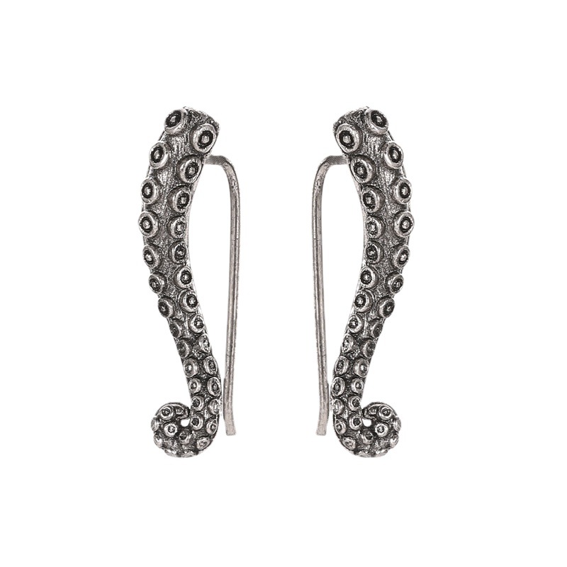 Cross-border best-selling retro octopus whisk earrings, personalized octopus tentacle stud earrings, women's European and American creative and trendy earrings Item Picture
