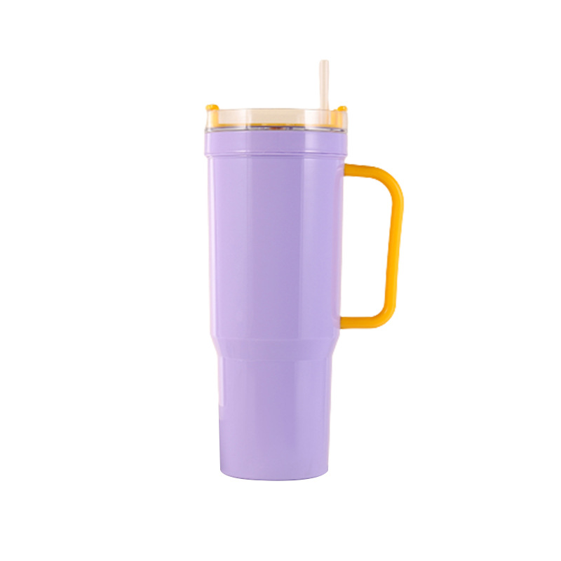 【 Processing and Customization 】 Wholesale of outdoor straw cups, car drinking cups, simple commuting cups with handles and large capacity water cups Item Picture
