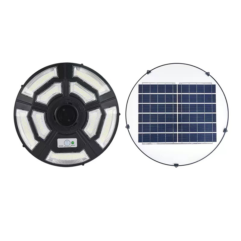 Solar integrated street lamp, LED garden and courtyard lamp, human-sensing ultra-thin UFO flying saucer solar courtyard lamp Item Picture