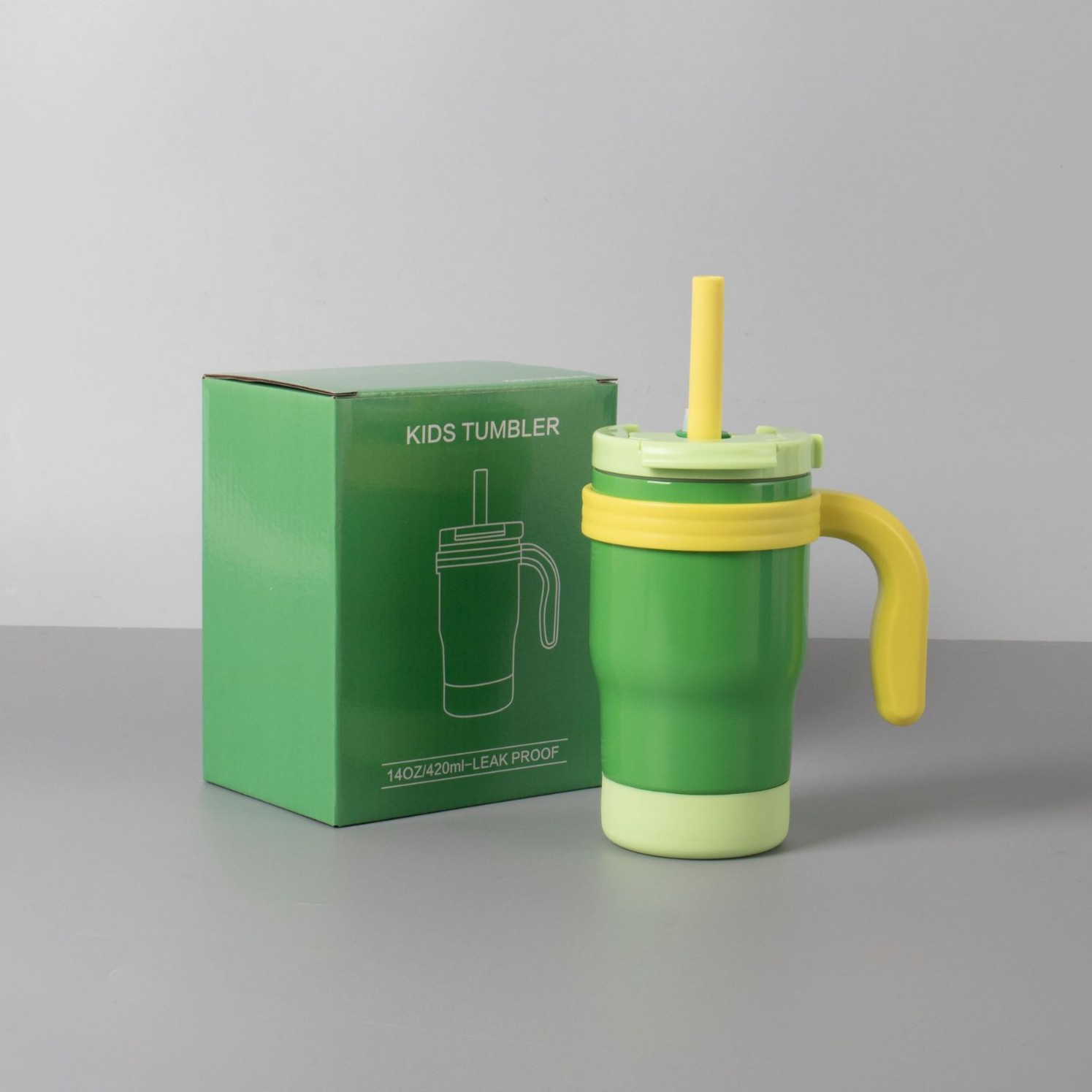 2024 New Reduce children's insulated cup, stainless steel children's water cup, children's straw cup, handle cup, double drinking Application Scenario