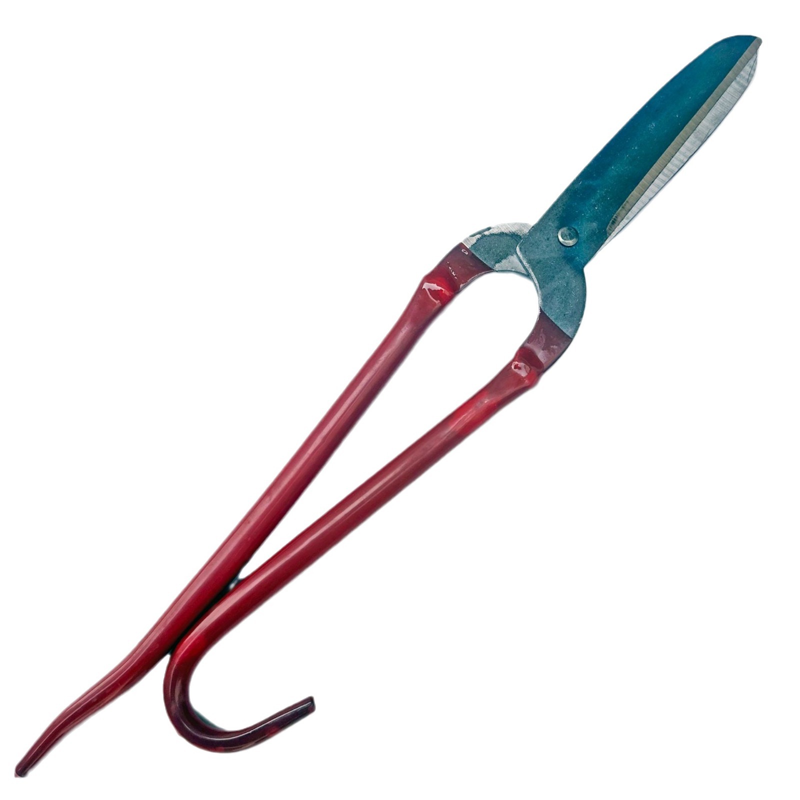 Wulian brand plastic-coated handle iron sheet scissors, arc color steel keel scissors, stainless steel shears, industrial strong scissors Item Picture