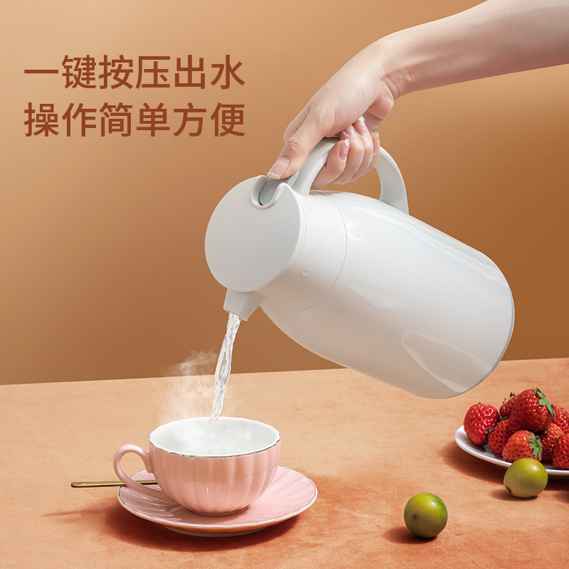 JEKO thermos flask, household thermos flask, hot water thermos flask, large-capacity portable, small teapot for student dormitories Specification drawing
