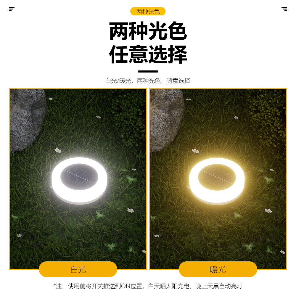 Solar lawn lights, outdoor garden lights, new outdoor garden decoration, waterproof landscape, solar ground lights details Picture