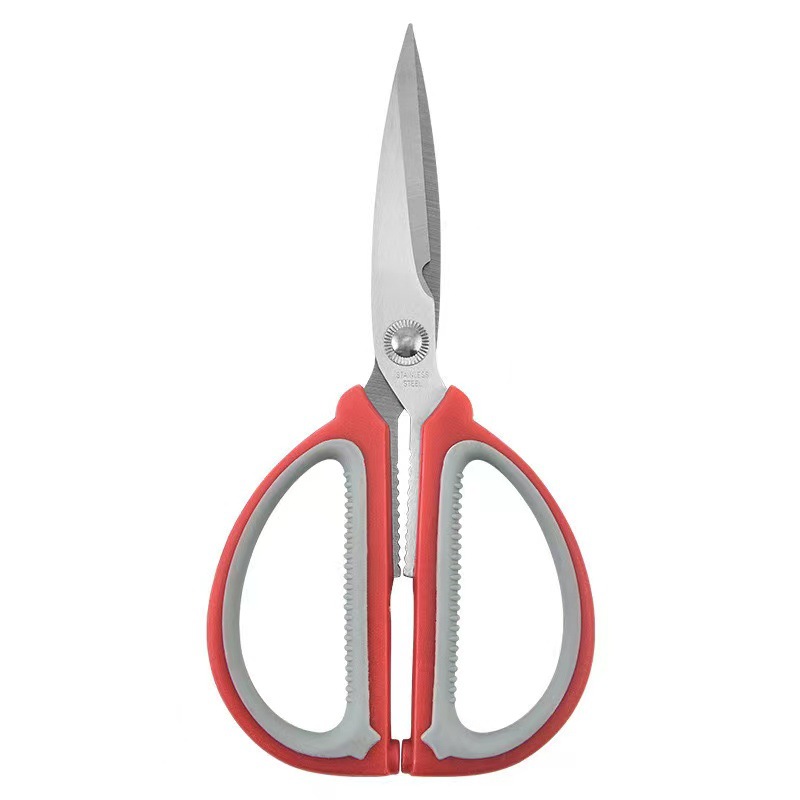 Manufacturer's in-stock stainless steel kitchen scissors, powerful household multi-functional barbecue food scissors, chicken bone scissors wholesale undefined
