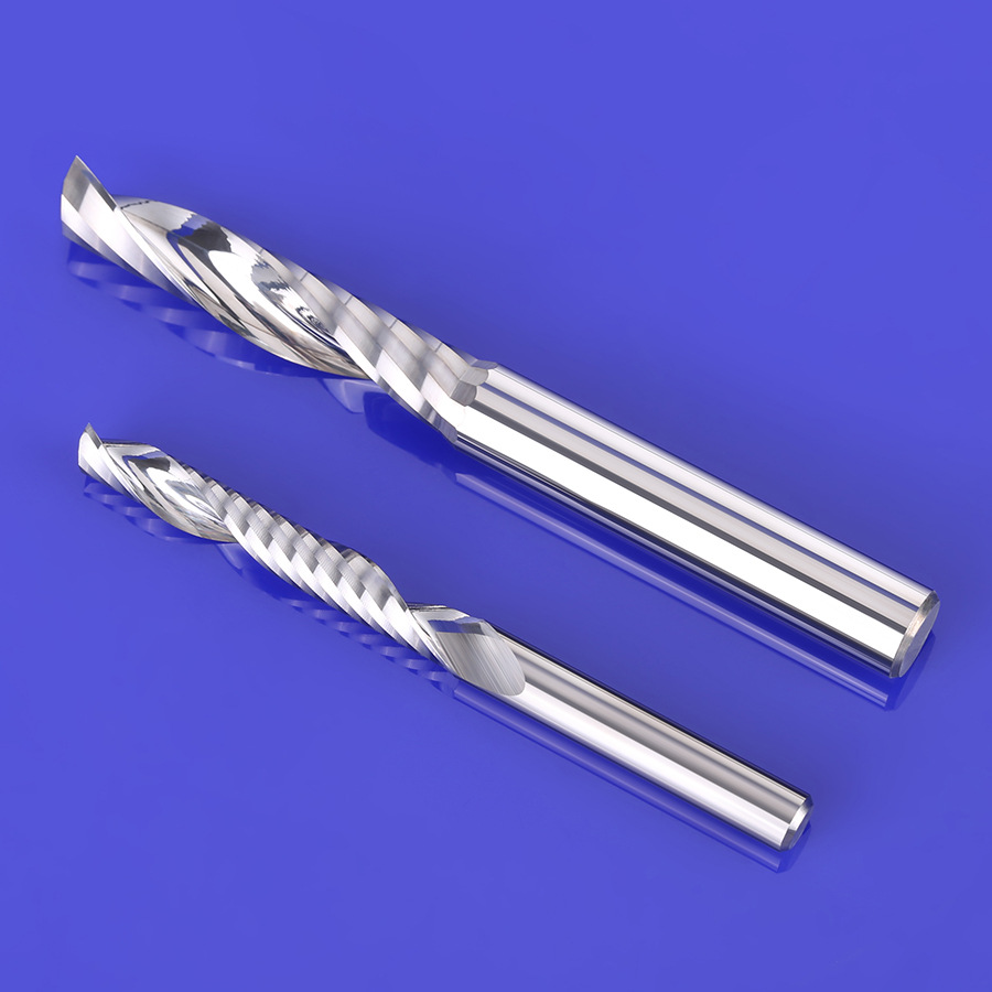 Single-edge woodworking spiral tungsten steel milling cutter, density board, fiberboard and wood board cutting CNC numerical control engraving machine Application Scenario