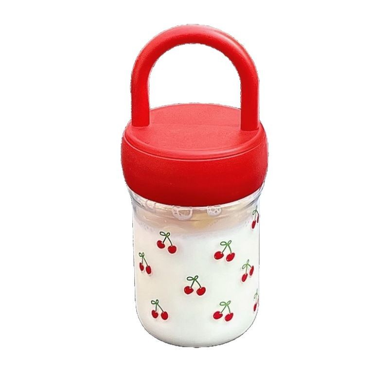 Korean version of ins simple and portable letter water cup with lid, minimalist style, suitable for both boys and girls, school office insulated cup Item Picture