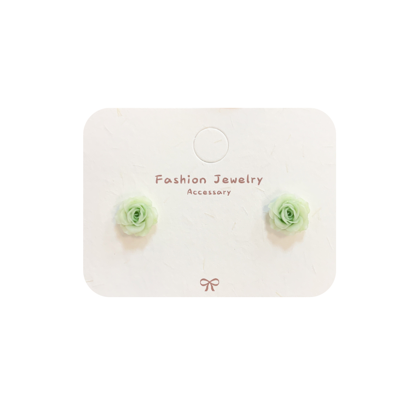 Spring new tie-dyed dried rose flower stud earrings for women, silver needle, ethereal, gentle and sweet, girlish student earrings Item Picture