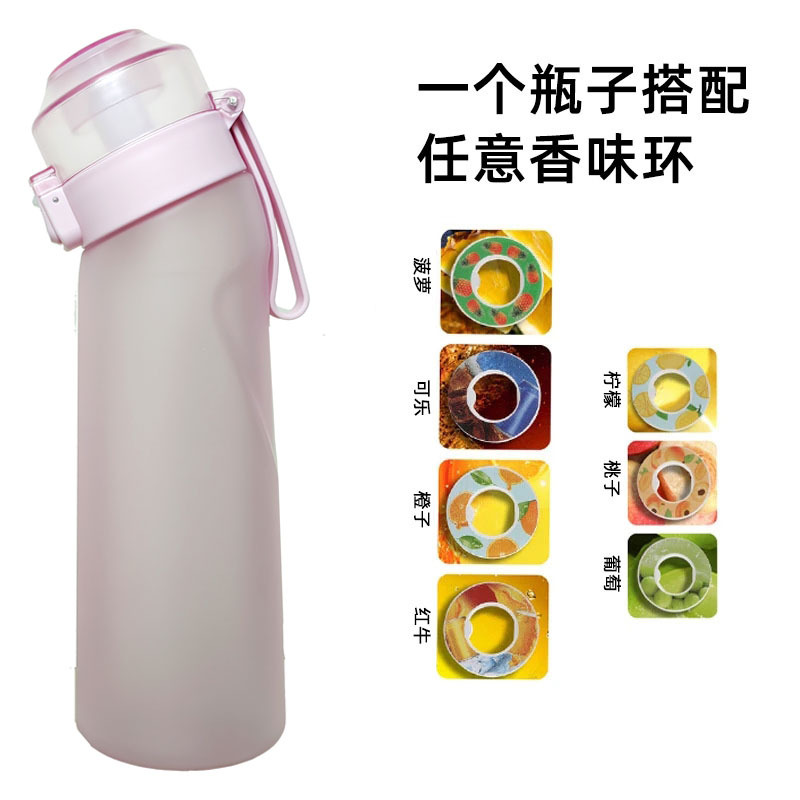 Air Up's best-selling Playful Cup, Fruit-flavored water bottle, Aroma, 650ml beverage water cup, no printing, aroma cup, crooked neck Specification drawing